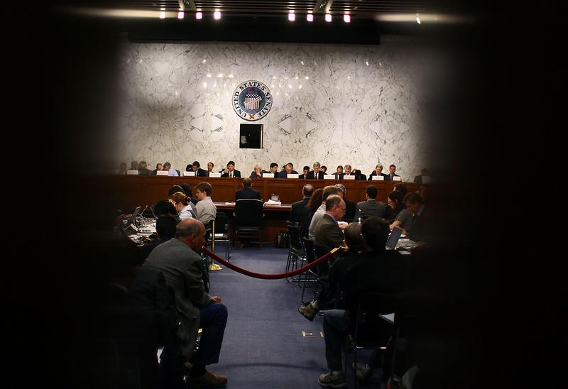 Members of the Joint Deficit Reduction Committee participate in a hearing October 26, 2011